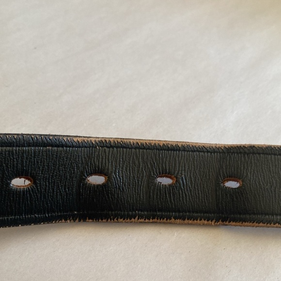 Men's Belt Black Leather Belt Men’s Top Grain Cowhide Genuine 1.5 Inch Wide Big - Picture 7 of 7